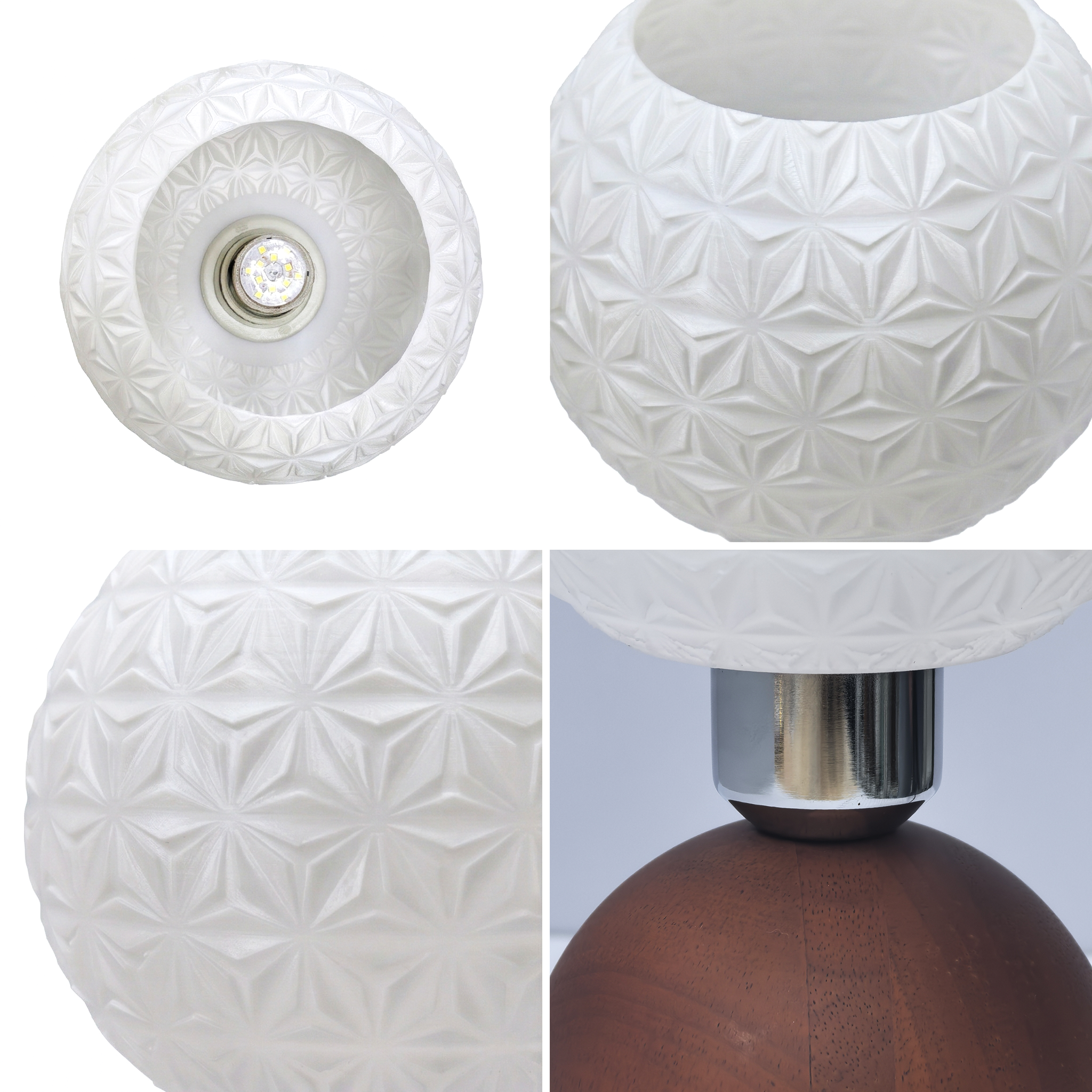 Asanora Burl Table Lamp