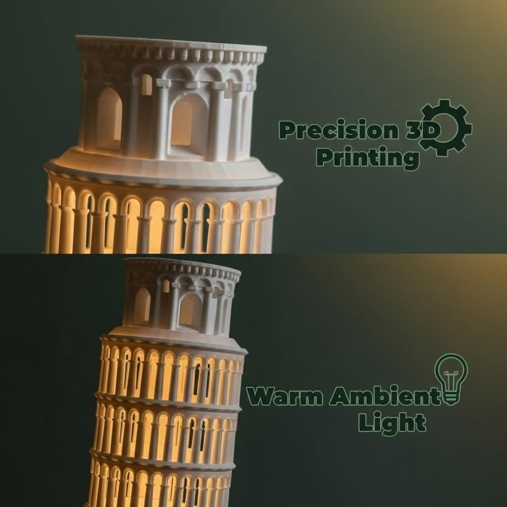 Leaning Tower of Pisa Table Light