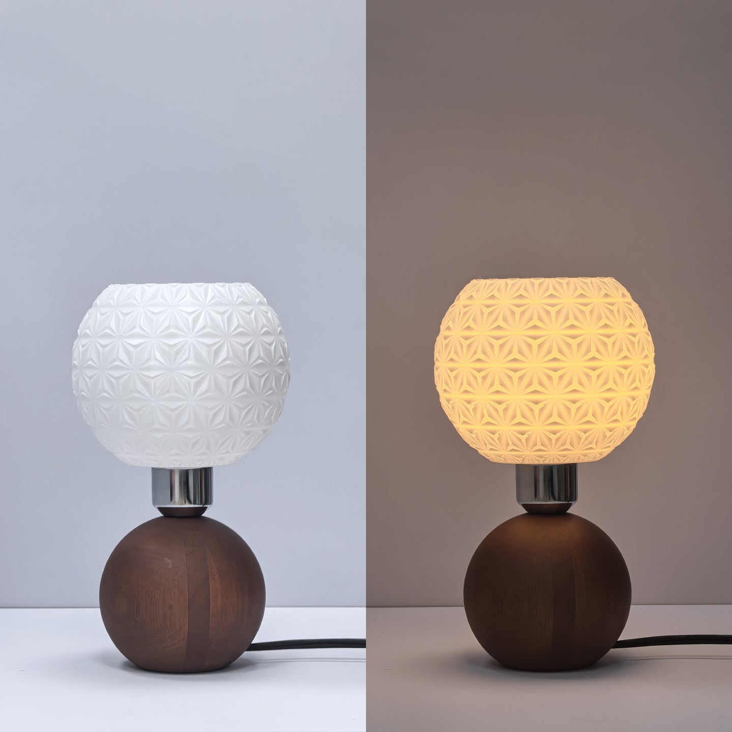 Asanora Burl Table Lamp