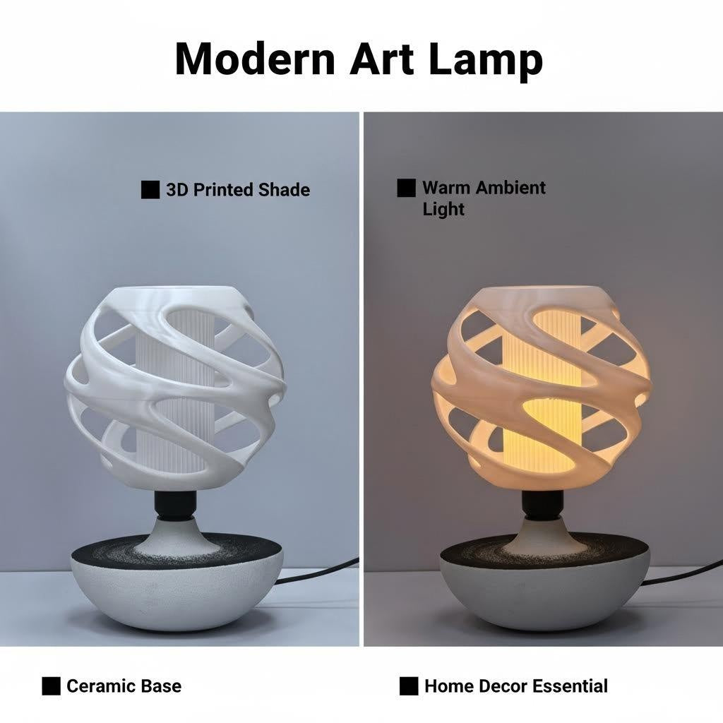 Vorticis Crater Table Lamp
